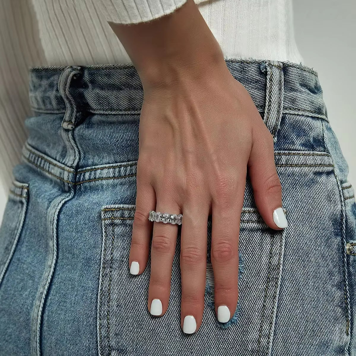 Moonstone Orbit Ring