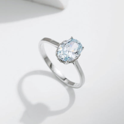 Aquamarine Radiance Ring - Diamoray