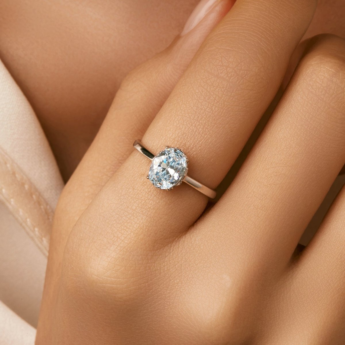 Aquamarine Radiance Ring - Diamoray