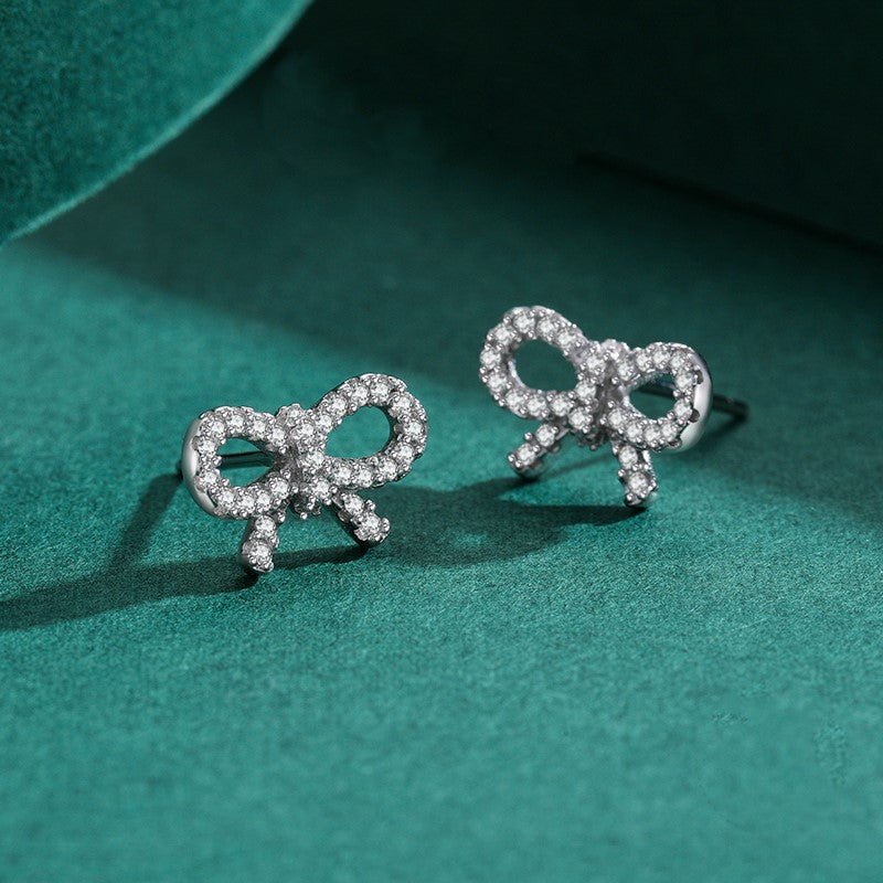 Bowtie Bliss Earrings - Diamoray