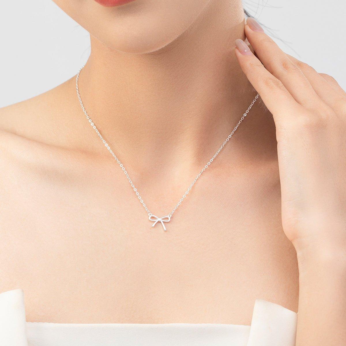 Bowtie Elegance Necklace - Diamoray