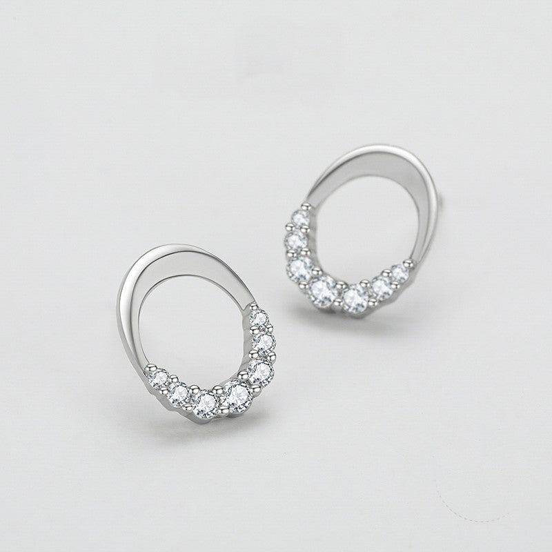 Celestial Crescent Earrings - Diamoray