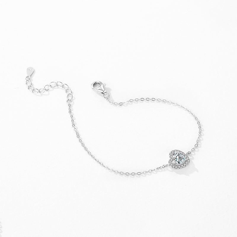 Diamond Heart Symphony Bracelet - Diamoray