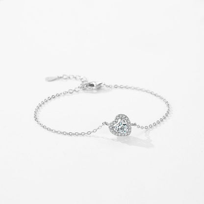 Diamond Heart Symphony Bracelet - Diamoray