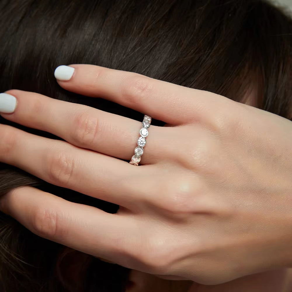 Moonstone Halo Ring