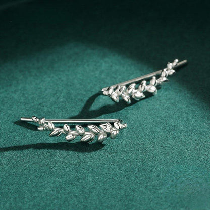 Leafy Luster Earrings - Diamoray