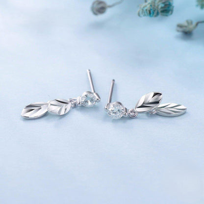 Leafy Luxe Earrings - Diamoray