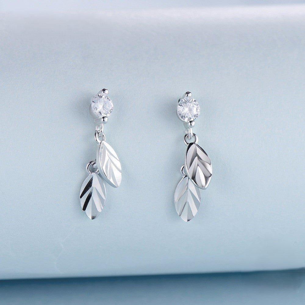 Leafy Luxe Earrings - Diamoray