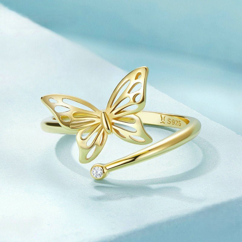 Moonlit Flutter Ring - Diamoray