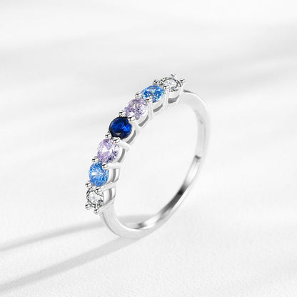 Ocean Blue Opulence Ring - Diamoray