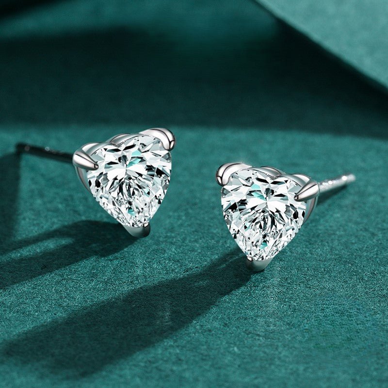 Passionate Heart Earrings - Diamoray