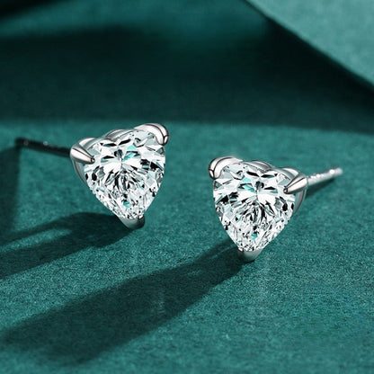 Passionate Heart Earrings - Diamoray