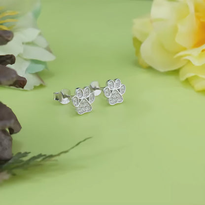 Precious Paw Prints Earrings