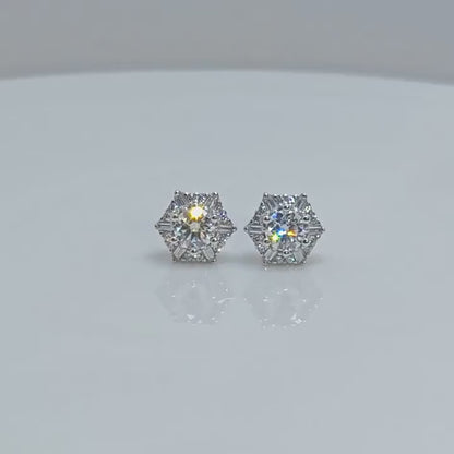 Space Snowflake Earrings