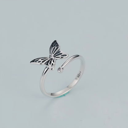 Moonlit Flutter Ring