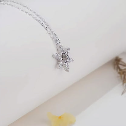 Crystal Snowflake Necklace