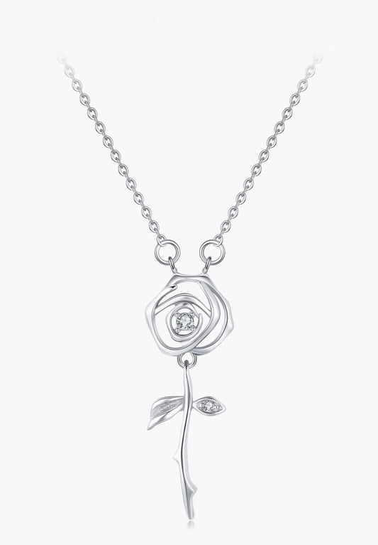 Romantic Rosette Necklace - Diamoray