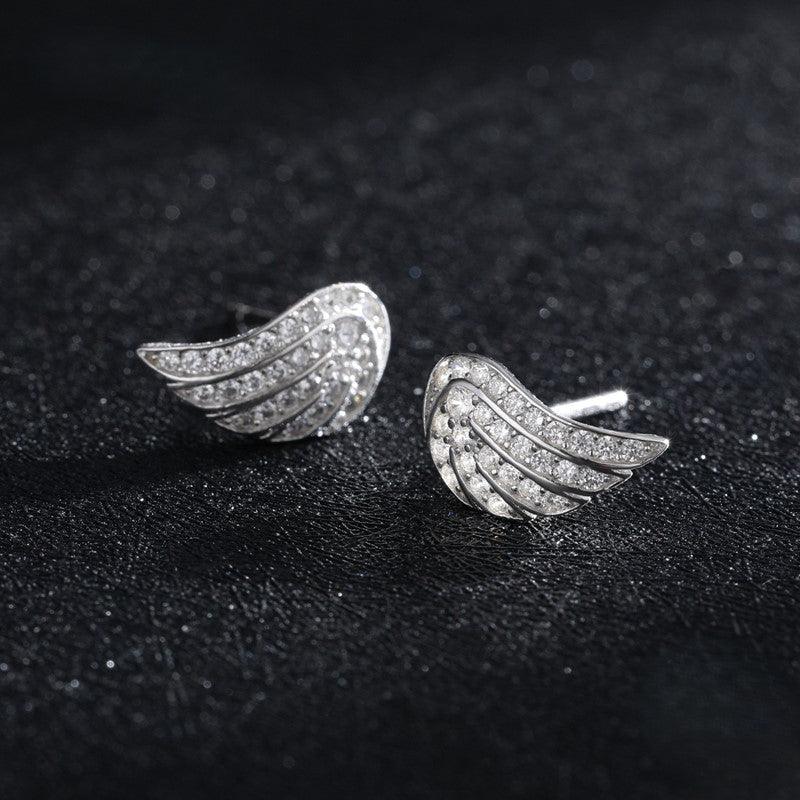 Winged Elegance Earrings - Diamoray