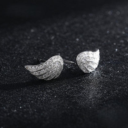 Winged Elegance Earrings - Diamoray